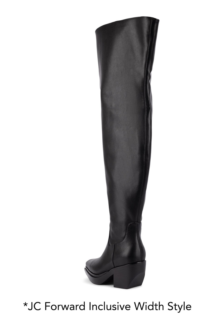 Jeffrey Campbell Zenda Women's Knee High Boots Black | ZUJYVCI-16