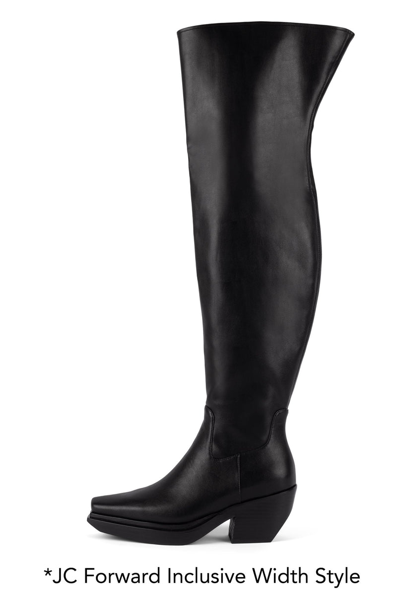 Jeffrey Campbell Zenda Women\'s Knee High Boots Black | ZUJYVCI-16